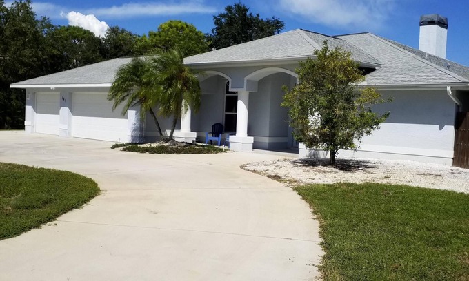 Englewood House | 3 bedroom 3 bath house with private heated screened pool on a quiet cul de sac