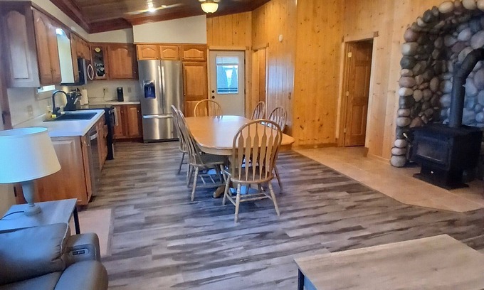 Newaygo Cabin | 3-bedroom Lakefront Cabin on private Lake just minutes from town and 131 highway