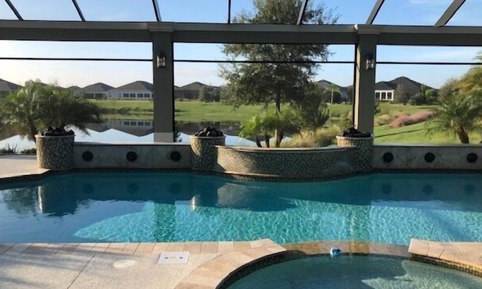 Fruitland Park House | 3 BEDROOM POOL HOME WITH AWESEOME VIEW ON LAKE OUTDOOR KITCHEN THE VILLAGES