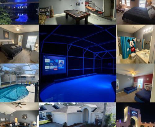 Clear Creek House | 3 Bedroom Villa with Poolside Cinema and Games Room Close to theme Parks sleeps 6 plus 2
