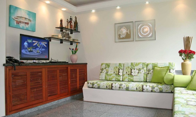 Toninhas Condo | 3 bedrooms, swimming pools, gardens, 24 hour security, air conditioning next to the beach.