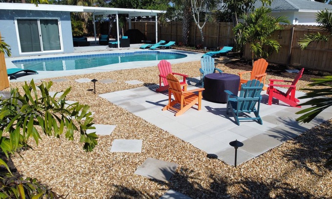 Pinellas Point House | 3 BR Florida Oasis | Pool Home | Fire Pit | Beaches | Pets OK