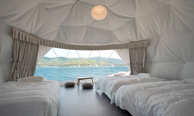Ama RV Rental | 3 Geodome DinnerBreakfast included plan For /Oki County Shimane