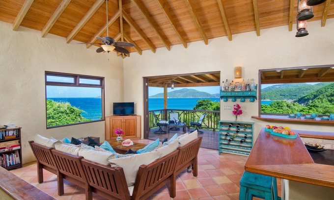 East End Villa | 3 min walk to surf. Amazing ocean views, beautiful gardens, private and peaceful