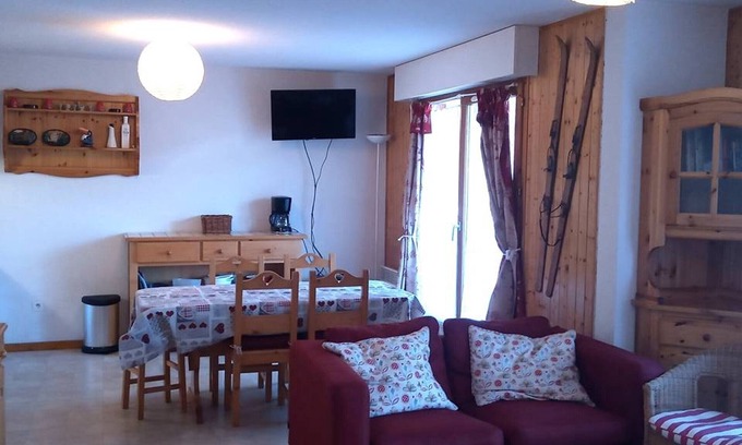 Station de Drouzin le Mont Apartment | 3-room cabin apartment at the foot of the slopes with parking in Saint-Jean-d'Aulps