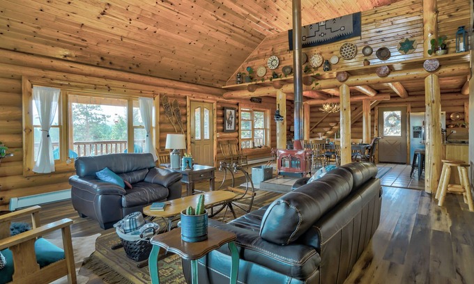 Sedalia House | 3000 Sq. Ft. Cabin Near Woodland Park CO With Game Room On 6 Acres.