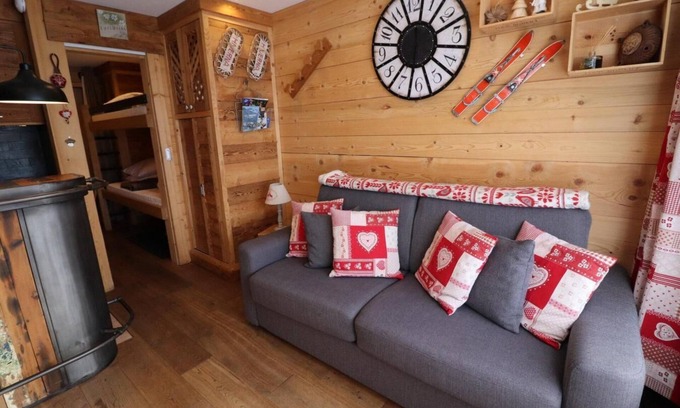 Le Lavachet Apartment | 300m from ski slopes, Ground floor, balcony, tv, ski locker, 27m², Tignes