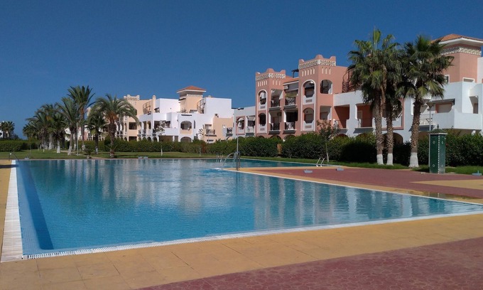 Marina Apartment | 390. Apartment 120 m² Wifi and Air conditioning for 6 people MAXI at the SAIDIA marina