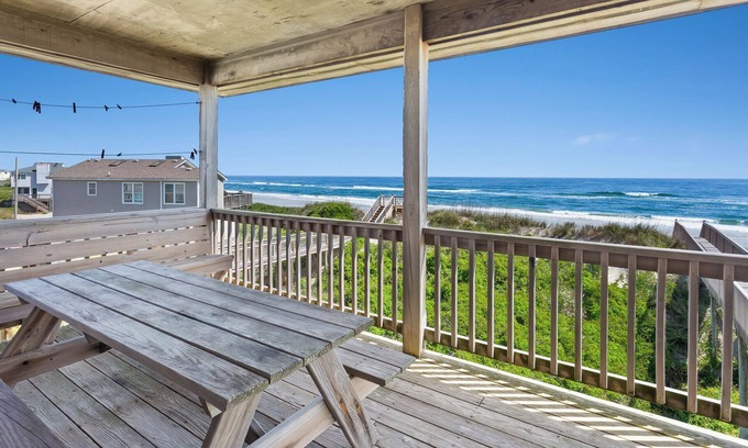 South Nags Head House | 3br Oceanfront Duplex, views, sunrise!