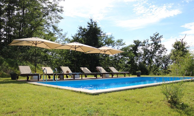 Ivanec Villa | *4 bdr VILLA on Ivancica hills - private pool, spa bath, large terrace+view