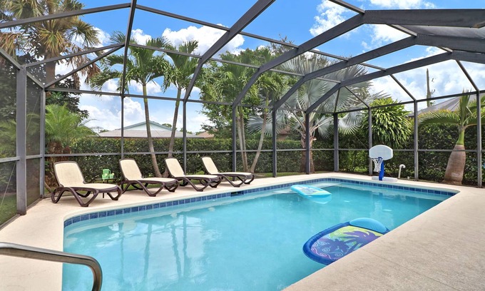 Naples Park House | 4 Bedroom, 2 Bath Home with Large Private Pool - Bike or Walk to the Beach!