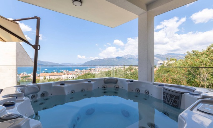 Tivat Villa | 4 Bedroom 350m2 Brand New Villa Aquilla with Pool, Jacuzzi and Sea View