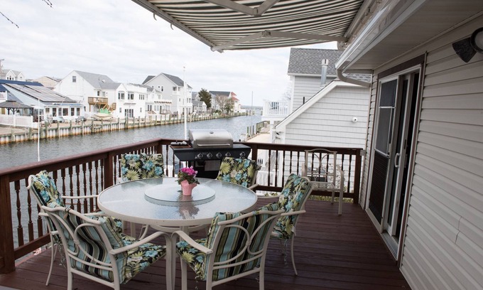 Bayville House | 4 bedroom house with gorgeous views of Barnegat Bay and 71 foot bulkhead