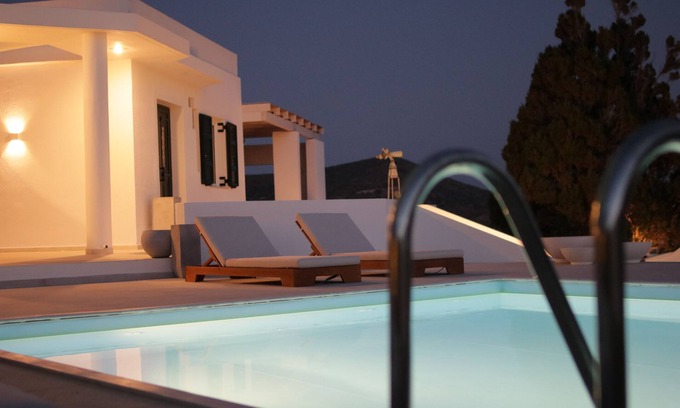 Milos Villa | 4-Bedroom Villa in Milos with a View of the Port located near the town of Adamas