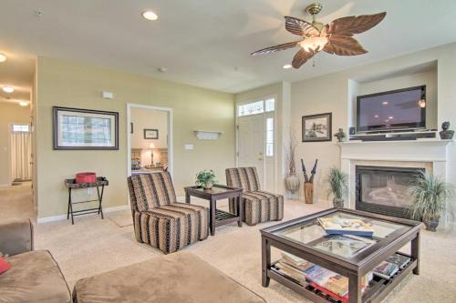 Ocean View Villa | 4 Mi to Bethany Beach Sunny Escape with Porches!