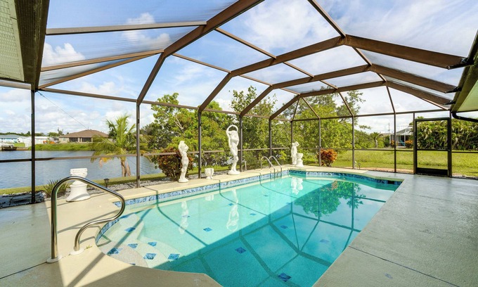 Port Charlotte House | 4 Mi to Port C Beach Park! Classy Canal-Front Home