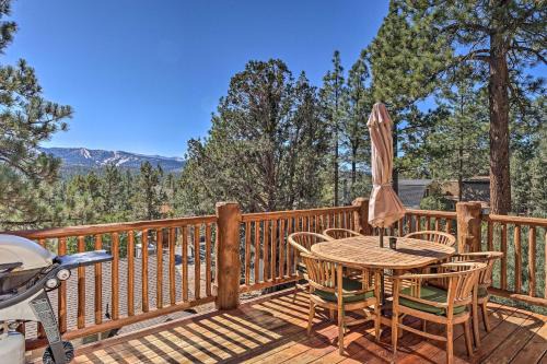Big Bear City House | 4 Mi to Snow Summit Cabin with Mtn Views and Decks