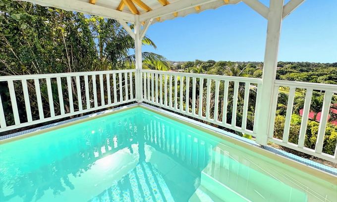 Grand-Bourg Villa | 4-star Villa Lauréal with 180° sea view and private pool, ideal for 10 people