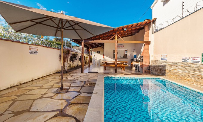 Pirenopolis House | 4 SUITES WITH AIR /TV and HEATED POOL. IDEAL FOR FAMILY /COUPLES /FRIENDS OF CLASS