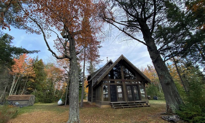 Eagle River Cabin | 40 Acre Wooded Retreat on Columbus Lake with 1300 feet of shoreline.