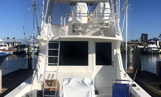 South Padre Island Boat Rental | 47’ Viking yacht