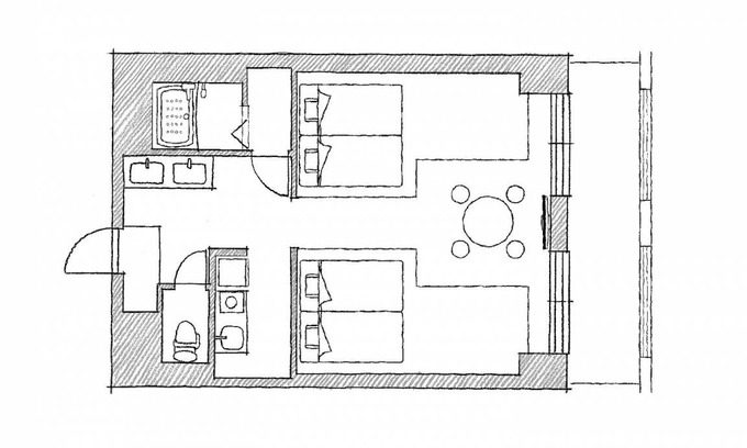 Chuo-ku Hotel | 48 m² Hotel ∙ 1 bedroom ∙ 4 guests