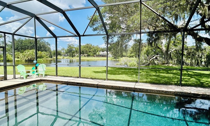 Sarasota Springs House | 4BR/3.5 bath home, heated pool, game room, central SRQ-7 mil to Siesta Key Beach