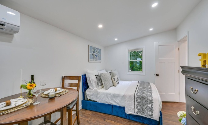 Danvers Apartment | 5 Mi to Salem: Furnished Patio at Danvers Studio!