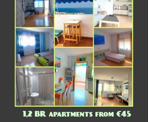 El Tablero Apartment | 5 minutes close by Playa del Inglés-1&2BR aptm with view & private terrace for 2 persons