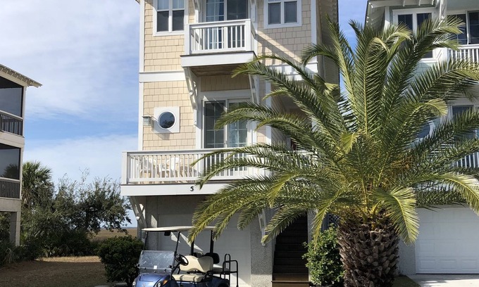 Bonito Boathouses House | 5 Quarterdeck Island Home Overlooking Wetlands, Gorgeous Sunsets, Golf Cart