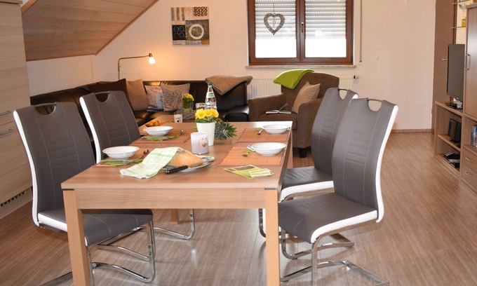Bad Brambach Condo | 5-star apartment, 60 sqm, 2nd floor, family-friendly, WiFi, playground in the garden