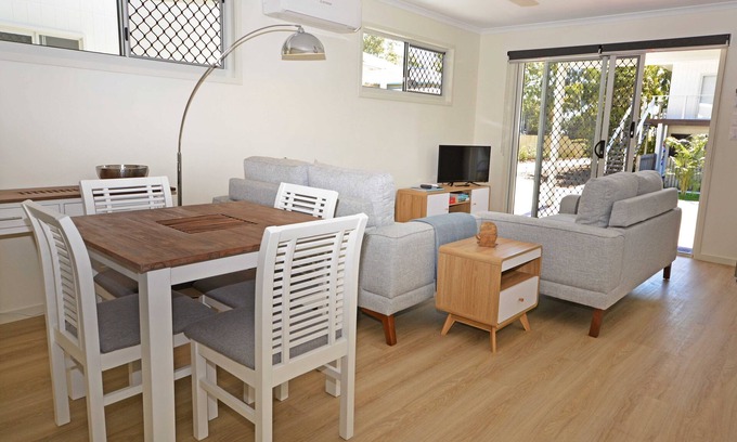 Urangan Cottage | 545 - Waters Edge Cottage. On the plaza