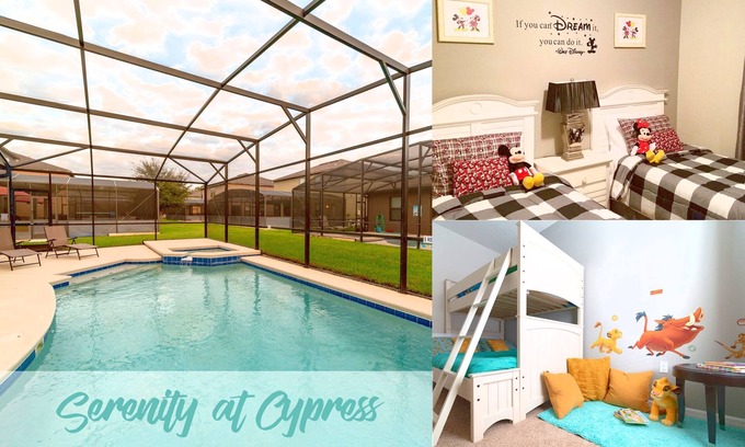 Cypress Pointe Villa | 5BR,4BA villa minutes away from Disney – Sleeps 13