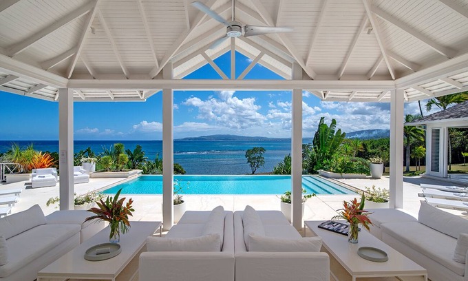 Tryall Villa | 5br Contemporary & Sophisticated Resort Oceanfront Villa Beach Pickleball Gym