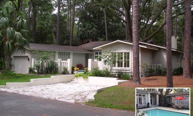 Sea Pines House | 5th Row, Sea Pines-South Beach, Private Pool, Private Path to Beach, 4 EnSuites