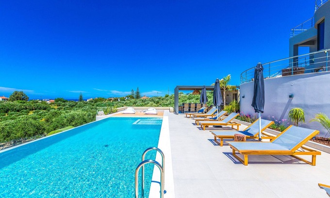Kontomari Villa | 6 Bedroom VIP Villa with Private Heated Pool, Chania, Crete