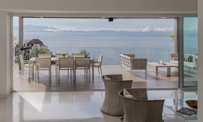 La Cruz de Huanacaxtle Villa | 6 Bedrooms |12 guests | Ocean View Villa w/Pool | Media Room | Elevator & Staff