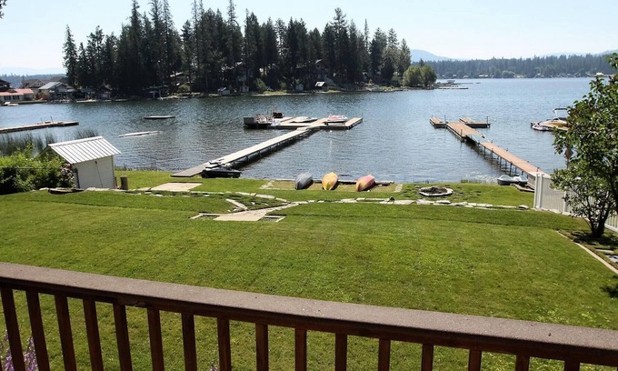 Newport House | 60 Feet Of Sandy Waterfront With Large Lawn, Spacious Deck And Beautiful Views.