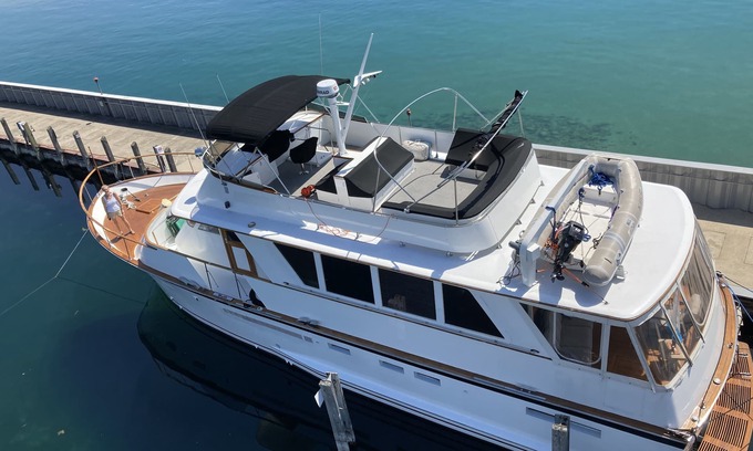 Northport Boat Rental | 60' Luxury Yacht Northport MI on Grand Traverse Bay
