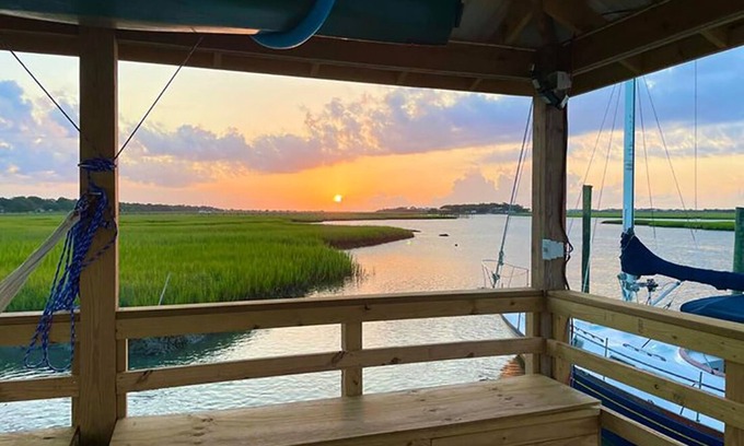 Charleston Boat Rental | 60' Sailing Yacht on a Private Dock