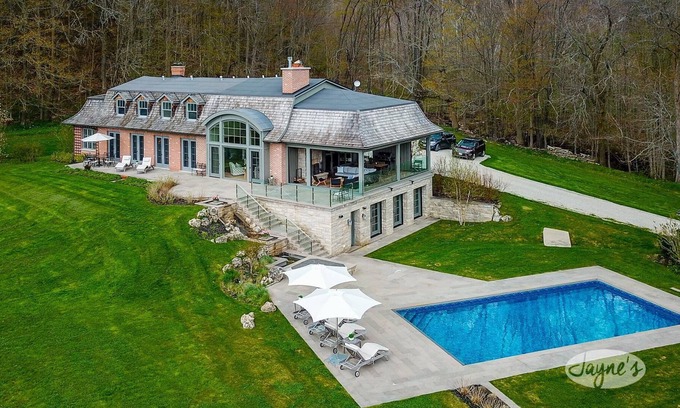 Clearview Other | 6bdrm 5bath stunning home in Creemore. Pool! HotTub! Waterfall! Muskoka Room!
