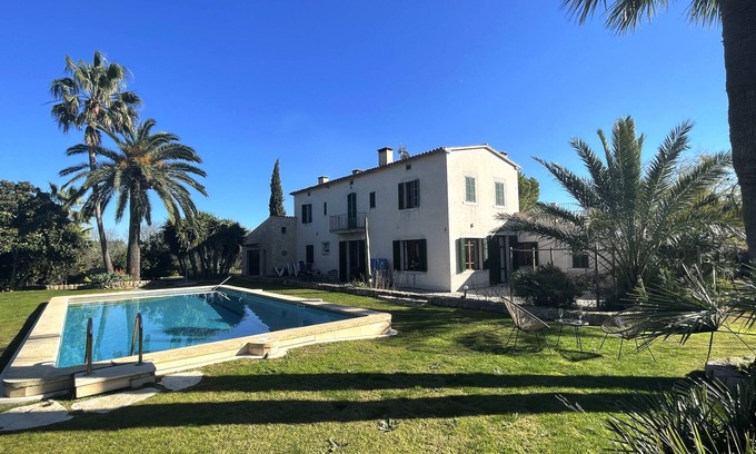 Consell Villa | 6bedroom+6bathroom, Alaró, Train, AC, Wifi, Big Pool, BBQ, Sierra Tramuntana