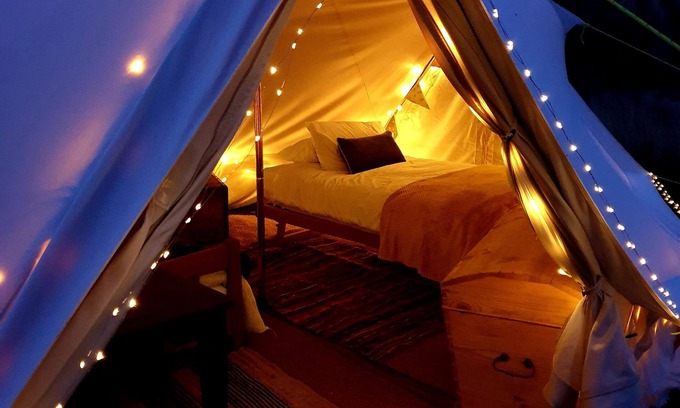 Saltburn-by-the-Sea Cabin | 6m Emperor Tent, Near Whitby, With log Burner