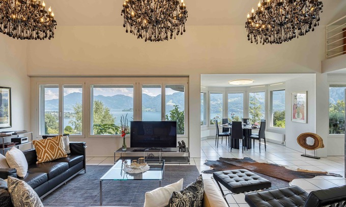 Hergiswil Villa | 7 Bedroom Luxury Pool Villa with Lake Lucerne View