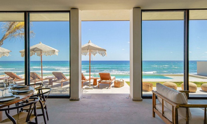 Soliman Bay Villa | 7-bedroom Private Beachfront Villa in Tankah Bay!
