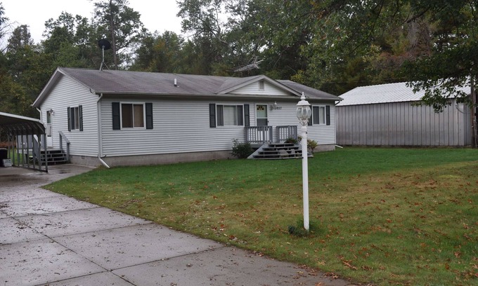 Baldwin House | 72nd Street House located near the Pere Marquette River Fly only section