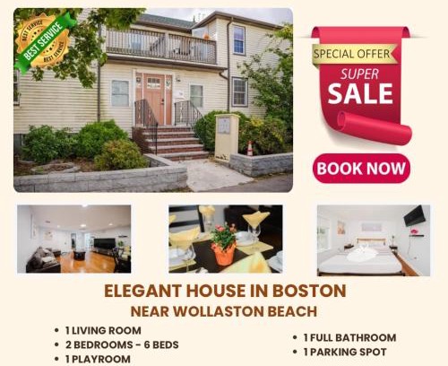 Quincy Apartment | 74L - 2BR Quincy - Cozy Couple Hideout near Wollaston Beach