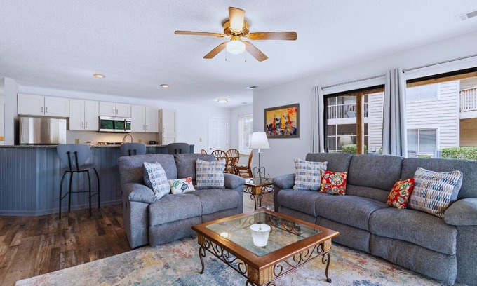 Sea Trail Condo | 7A Pet-friendly 2-bedroom condo on lower level at Oyster Bay Golf Links Sunset Beach
