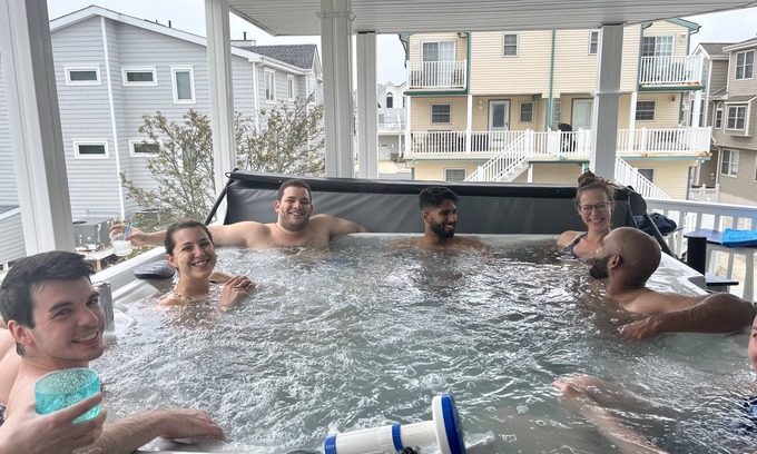 Sea Isle City House | 7per HOT TUB-beackblk-sleeps19, 2mastersBR