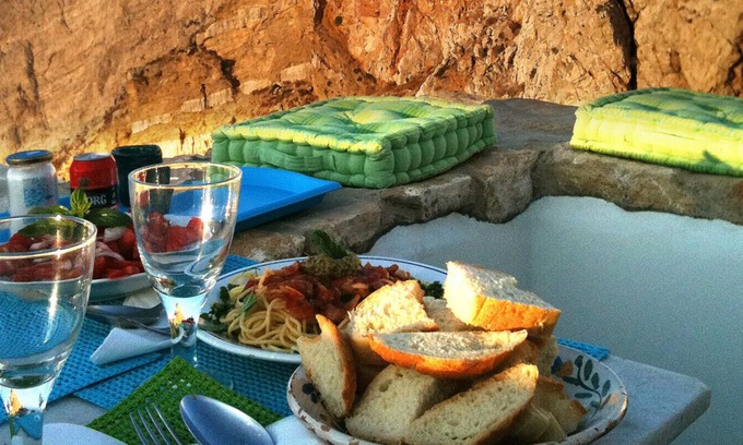 Folegandros Town House | 800 year old Castle house on the cliff with seaview- Folegandros Chora Castro